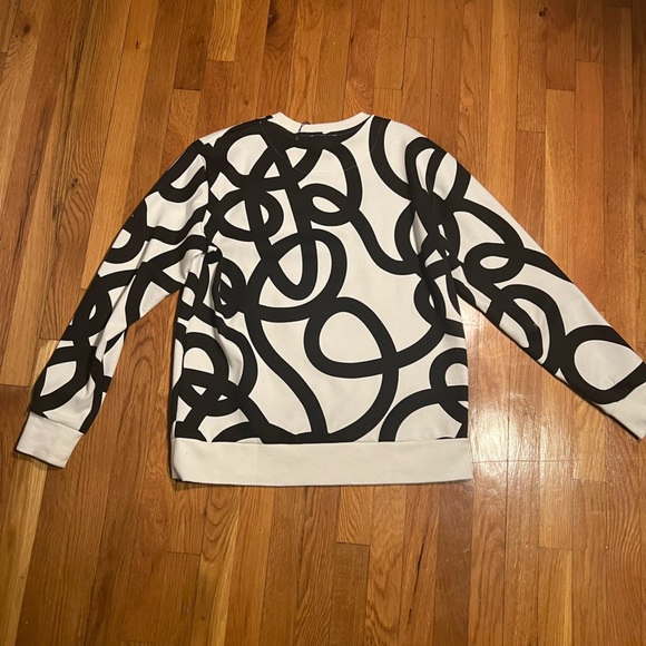 Zara crewneck. Size L. Black and white - Picture 3 of 3